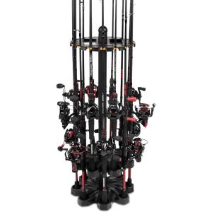 imageKastKing V16 Fishing Rod Holder for Garage Floor Rack Holds Up to 16 Rods amp Combos SpaceSaving Fishing Pole Organizer with Protective Foam Durable ABS Fishing Gear amp Accessories Gift for MenV16