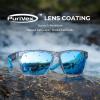 imageKastKing Beartrap Polarized Sports Fishing Sunglasses With PuriVex Protective Lens Coating Wayfarer Design Men WomenA Gloss Tal Light Blue Crystal Frame  Ice Blue Mirror