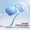 imageKastKing Beartrap Polarized Sports Fishing Sunglasses With PuriVex Protective Lens Coating Wayfarer Design Men WomenA Gloss Tal Light Blue Crystal Frame  Ice Blue Mirror