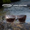 imageKastKing Beartrap Polarized Sports Fishing Sunglasses With PuriVex Protective Lens Coating Wayfarer Design Men WomenF Gloss Gray Crystal Frame  Brown