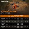 imageKastKing Lethal Blaze Spinning Fishing Reel 176LBs Max Drag 521 Gear Ratio UltraSmooth Freshwater amp Inshore Spinning Reel CNC Aluminum Spool Ideal for Bass amp Trout Fishing4000
