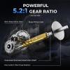 imageKastKing Spartacus II Plus Spinning Reel  IPX5 Waterproof FreshwaterSaltwater Fishing Reel 22LB Drag 521 Gear Ratio 71 Stainless Steel Bearings Instant AntiReverse Anodized Aluminum Spool1000