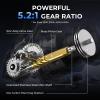 imageKastKing Spartacus II Plus Spinning Reel  IPX5 Waterproof FreshwaterSaltwater Fishing Reel 22LB Drag 521 Gear Ratio 71 Stainless Steel Bearings Instant AntiReverse Anodized Aluminum Spool2000