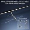 imageKastKing Megatron Titanium Telescopic Casting amp Spinning Fishing Rods IM7 Graphite Travel Rod with Titanium Solid Tip Power Transition System for Freshwater and Inshore FishingSpin 76 M Fast