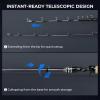imageKastKing Megatron Titanium Telescopic Casting amp Spinning Fishing Rods IM7 Graphite Travel Rod with Titanium Solid Tip Power Transition System for Freshwater and Inshore FishingCast 66 M Fast