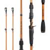 imageKastKing Lethal Blaze TwinTip Fishing Rods IM6 Graphite Blanks Casting amp Spinning Rods 2Piece Rod with Extra Tip PTS Power Transition System Ideal for Bass Freshwater amp Inshore Fishing610 MH 2pcs  Extra Tip