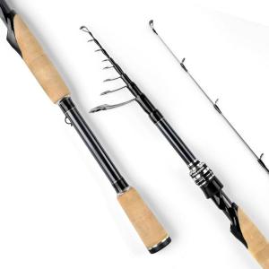 imageKastKing Megatron Titanium Telescopic Casting amp Spinning Fishing Rods IM7 Graphite Travel Rod with Titanium Solid Tip Power Transition System for Freshwater and Inshore FishingSpin 70 Mh Fast