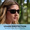 imageKastKing Alanta Polarized Sunglasses With PuriVex Protective Lens CoatingUV400 Women Sunglasses for Cycling Driving FishingC Gloss Black Frame  Gradient Smoke