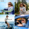 imageKastKing Alanta Polarized Sunglasses With PuriVex Protective Lens CoatingUV400 Women Sunglasses for Cycling Driving FishingC Gloss Black Frame  Gradient Smoke