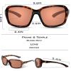 imageKastKing Alanta Polarized Sunglasses With PuriVex Protective Lens CoatingUV400 Women Sunglasses for Cycling Driving FishingFrame Gloss Demi Lens Dark Copper