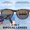 imageKastKing Alsea Polarized Bifocal Sports Sunglasses With PuriVex Protective Lens CoatingGrilamid FrameWomen SunglassesBrown Havanna Frame  Gardient Brown