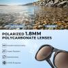 imageKastKing Alsea Polarized Bifocal Sports Sunglasses With PuriVex Protective Lens CoatingGrilamid FrameWomen SunglassesBrown Havanna Frame  Gardient Brown