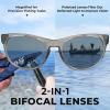 imageKastKing Alsea Polarized Bifocal Sports Sunglasses With PuriVex Protective Lens CoatingGrilamid FrameWomen SunglassesTransparent Gray Frame  Rose Gold Mirror