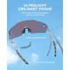 imageKastKing Etowah Polarized Sports Fishing Sunglasses With PuriVex Protective Lens Coating Rimless Wrap Design Men WomenA Gloss Crystal Frame  Copper Silver Mirror