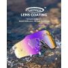 imageKastKing Etowah Polarized Sports Fishing Sunglasses With PuriVex Protective Lens Coating Rimless Wrap Design Men WomenB Gloss Crystal Frame  Smoke Lavender Mirror