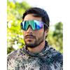 imageKastKing Etowah Polarized Sports Fishing Sunglasses With PuriVex Protective Lens Coating Rimless Wrap Design Men WomenC Gloss Navy Blue Demi Frame  Smoke Ice Blue Mirror