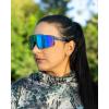 imageKastKing Etowah Polarized Sports Fishing Sunglasses With PuriVex Protective Lens Coating Rimless Wrap Design Men WomenC Gloss Navy Blue Demi Frame  Smoke Ice Blue Mirror