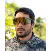 imageKastKing Etowah Polarized Sports Fishing Sunglasses With PuriVex Protective Lens Coating Rimless Wrap Design Men WomenE Gloss Tal Dark Olive Frame  Brown Gold Mirror
