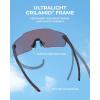 imageKastKing Etowah Polarized Sports Fishing Sunglasses With PuriVex Protective Lens Coating Rimless Wrap Design Men WomenH Matte Smoke Crystal Frame  Copper Burgundy Mirror