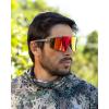 imageKastKing Etowah Polarized Sports Fishing Sunglasses With PuriVex Protective Lens Coating Rimless Wrap Design Men WomenH Matte Smoke Crystal Frame  Copper Burgundy Mirror