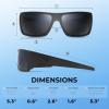 imageKastKing Iditarod Polarized Sport SunglassesPuriVex Protective Lens Coating Fishing Sunglasses For Driving Cycling RunningA Matte Black Frame  Smoke Lens