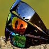 imageKastKing Iditarod Polarized Sport SunglassesPuriVex Protective Lens Coating Fishing Sunglasses For Driving Cycling RunningD Gloss Black Frame  Orange Mirror