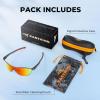 imageKastKing Nizini Polarized Sports Fishing Sunglasses With PuriVex Protective Lens Coating Rimless Wrap Design Men WomenA Matte Smoke Crystal Frame  Burgundy Mirror