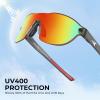 imageKastKing Nizini Polarized Sports Fishing Sunglasses With PuriVex Protective Lens Coating Rimless Wrap Design Men WomenA Matte Smoke Crystal Frame  Burgundy Mirror