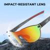 imageKastKing Nizini Polarized Sports Fishing Sunglasses With PuriVex Protective Lens Coating Rimless Wrap Design Men WomenA Matte Smoke Crystal Frame  Burgundy Mirror