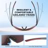 imageKastKing Nizini Polarized Sports Fishing Sunglasses With PuriVex Protective Lens Coating Rimless Wrap Design Men WomenA Matte Smoke Crystal Frame  Burgundy Mirror