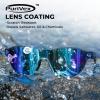 imageKastKing Nizini Polarized Sports Fishing Sunglasses With PuriVex Protective Lens Coating Rimless Wrap Design Men WomenB Gloss Navy Blue Demi Frame  Ice Blue Mirror