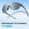 imageKastKing Nizini Polarized Sports Fishing Sunglasses With PuriVex Protective Lens Coating Rimless Wrap Design Men WomenC Gloss Smoke Crystal Frame  Granite Mirror