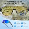 imageKastKing Nizini Polarized Sports Fishing Sunglasses With PuriVex Protective Lens Coating Rimless Wrap Design Men WomenE Matte Black Frame  Cobalt Mirror