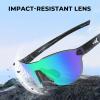 imageKastKing Nizini Polarized Sports Fishing Sunglasses With PuriVex Protective Lens Coating Rimless Wrap Design Men WomenF Gloss Tal Brown Frame  Chartreuse Mirror