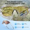 imageKastKing Nizini Polarized Sports Fishing Sunglasses With PuriVex Protective Lens Coating Rimless Wrap Design Men WomenG Gloss Crystal Frame  Silver Mirror