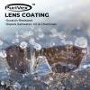 imageKastKing Nizini Polarized Sports Fishing Sunglasses With PuriVex Protective Lens Coating Rimless Wrap Design Men WomenG Gloss Crystal Frame  Silver Mirror