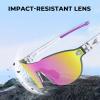 imageKastKing Nizini Polarized Sports Fishing Sunglasses With PuriVex Protective Lens Coating Rimless Wrap Design Men WomenH Gloss Crystal Frame  Lavender Mirror