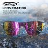 imageKastKing Nizini Polarized Sports Fishing Sunglasses With PuriVex Protective Lens Coating Rimless Wrap Design Men WomenH Gloss Crystal Frame  Lavender Mirror