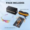 imageKastKing Nizini Polarized Sports Fishing Sunglasses With PuriVex Protective Lens Coating Rimless Wrap Design Men WomenH Gloss Crystal Frame  Lavender Mirror