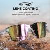 imageKastKing Tarkio Polarized Fishing Sunglasses Large Single PC Lenses Rimless Wrap Design UV400 Protection Sports SunglassesH Gloss Crystal Frame  Pink Mirror