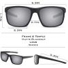 imageKastKing Toccoa Polarized Sport Sunglasses for Men and WomenIdeal for Driving Fishing Cycling and RunningUV ProtectionB Frame Matte BlackoutLens Smoke