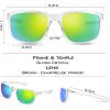 imageKastKing Toccoa Polarized Sport Sunglasses for Men and WomenIdeal for Driving Fishing Cycling and RunningUV ProtectionC Frame Gloss Crystal  Lens Brown Base Green Mirror