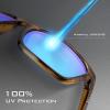 imageKastKing Toccoa Polarized Sport Sunglasses for Men and WomenIdeal for Driving Fishing Cycling and RunningUV ProtectionG Frame Gloss Tal Brown  Lens Smoke Base Blue