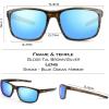 imageKastKing Toccoa Polarized Sport Sunglasses for Men and WomenIdeal for Driving Fishing Cycling and RunningUV ProtectionG Frame Gloss Tal Brown  Lens Smoke Base Blue