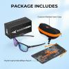 imageKastKing Toccoa Polarized Sport Sunglasses for Men and WomenIdeal for Driving Fishing Cycling and RunningUV ProtectionL Frame Gloss Black  Lens Brown Base  Chartreuse Mirror