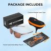 imageKastKing Toccoa Polarized Sport Sunglasses for Men and WomenIdeal for Driving Fishing Cycling and RunningUV ProtectionM Frame Gray Lens Brown