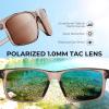 imageKastKing Toccoa Polarized Sport Sunglasses for Men and WomenIdeal for Driving Fishing Cycling and RunningUV ProtectionM Frame Gray Lens Brown