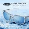 imageKastKing Toccoa Polarized Sport Sunglasses for Men and WomenIdeal for Driving Fishing Cycling and RunningUV ProtectionN Frame Gloss Tal Light Blue Lens Smoke  Ice Blue Mirror