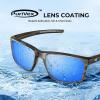 imageKastKing Toccoa Polarized Sport Sunglasses for Men and WomenIdeal for Driving Fishing Cycling and RunningUV ProtectionO Frame Gloss Tal Gray Lens Smoke  Blue Ocean Mirror