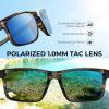 imageKastKing Toccoa Polarized Sport Sunglasses for Men and WomenIdeal for Driving Fishing Cycling and RunningUV ProtectionO Frame Gloss Tal Gray Lens Smoke  Blue Ocean Mirror